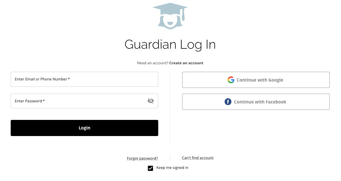 Rock Academy Application site